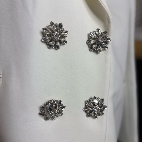 The Philipp Plein Crystal-Embellished Double-Breasted Blazer MSRP$4465 - Picture 15 of 17